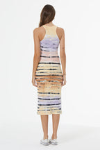 Iggy Rib Midi Dress Dusty Iris Calico  jilli 