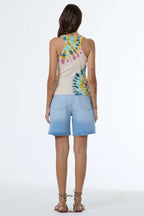 Iggy Rib Tank Teal Whirly Pop Wash
YFB Young Fabulose and Broke Jilli Boutique