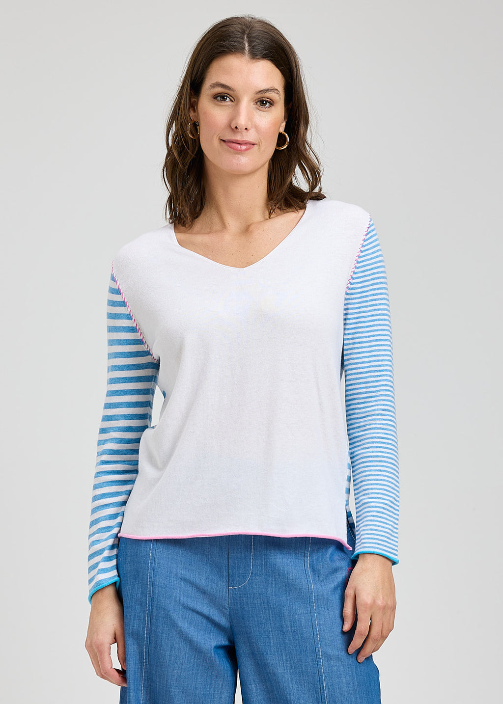 Zacket and Plover Jilli Boutique Varied Stripe Sweater