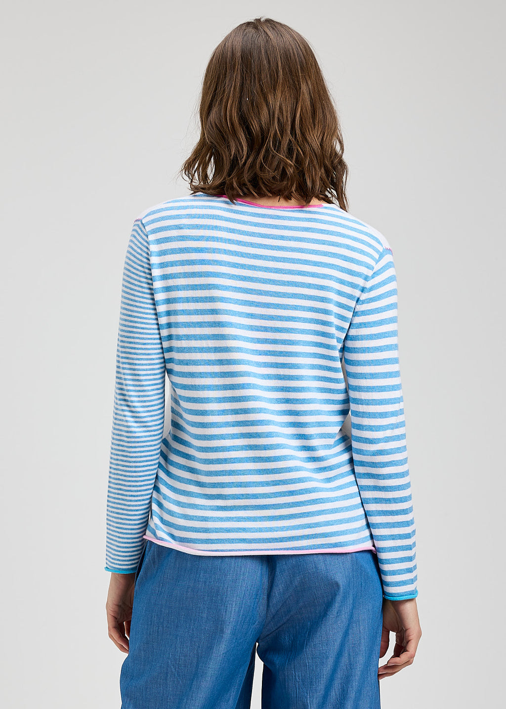 Zacket and Plover Jilli Boutique Varied Stripe Sweater Cotton
