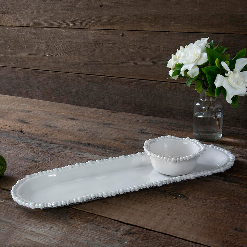 Beatriz Ball VIDA Alegria Medium Baguette Platter White  - MEDIUM