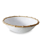 VIDA Bamboo Large Salad Bowl (White and Natural) by Beatriz Ball