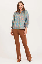 Sarah Cotton Cheetah Top by Tyler Boe