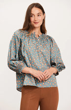 Sarah Cotton Cheetah Top by Tyler Boe