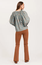 Sarah Cotton Cheetah Top by Tyler Boe