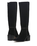 vince camuto black suede tall boot jilli boutique