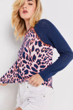 Wild One 100% Cotton Animal Print Sweater Lisa Todd Jilli Boutique
