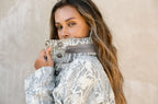 anorak blue camo water resistant jacket raincoat