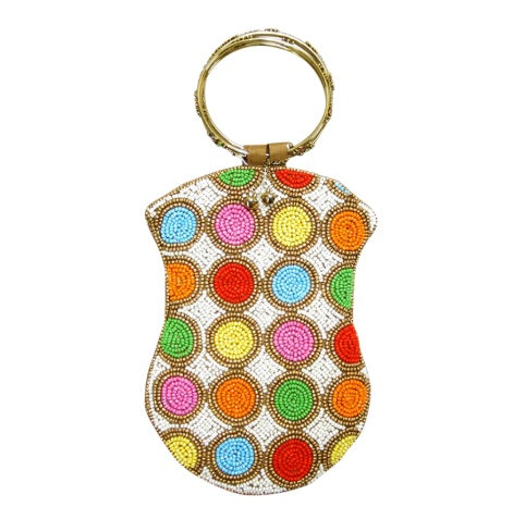 beaded evening hand bag wristlet purse david jeffrey