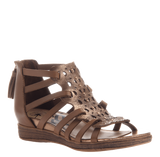 OTBT Bonitas Gladiator In Copper Flat Sandal