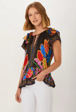 ecru abstract coral reef top jilli