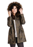 Camo Anorak With jilli boutique atlanta Faux Fur-Trimmed Hood by Fabulous Furs