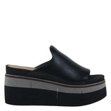 NAKED FEET - FLOW in BLACK Wedge Sandals