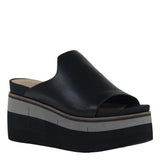 NAKED FEET - FLOW in BLACK Wedge Sandals