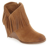 lucky brand yachin suede bootie wedge